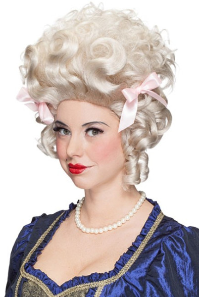 Magnificent women's renaissance wig white