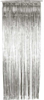 Schimmernder Vorhang in Silber 91cm x 2,44m