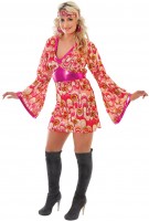 Oversigt: Blomsterkraft hippiepige kjole med pandebånd