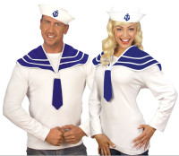 Marynarski kołnierz i czapka marynarska