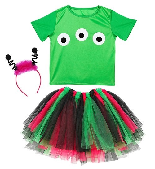 Green alien costume for children 2
