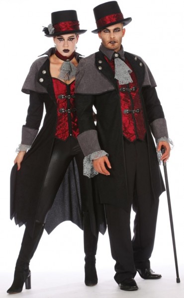 Gotisk vampyrbaronesse kostume til kvinder 4