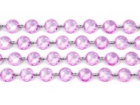 Vista previa: Percha de perlas de cristal lila 1m