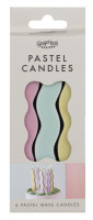 Preview: 6 cake candles Bella Pastel 10cm