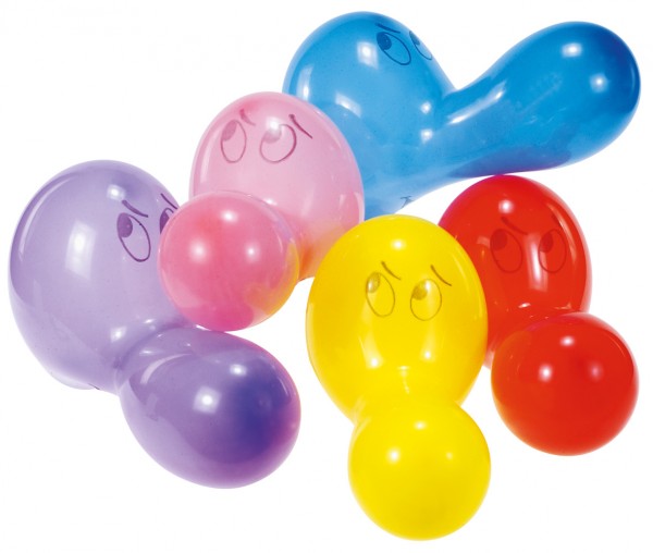 5 Lustige Lügner Nasen Luftballons