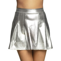 Preview: Silver metallic skirt Mandy