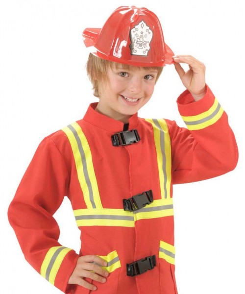 Czerwony kask strażacki dla dzieci