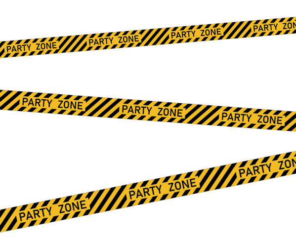 Party zone barrier tape