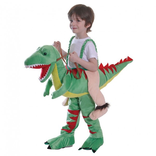 Disfraz de jinete de dinosaurio para niño