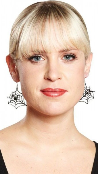 Creepy cobweb earrings