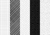 Voorvertoning: Zwart en wit inpakpapier Verschillende patronen 68,5 x 100 cm