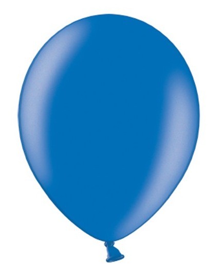 100 Ballons Metallic Königsblau 35cm