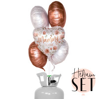 Vorschau: Adorable Mummy To Be Ballonbouquet-Set mit Heliumbehälter