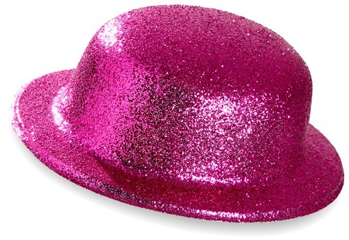 Glitzer Disco Hut Pink