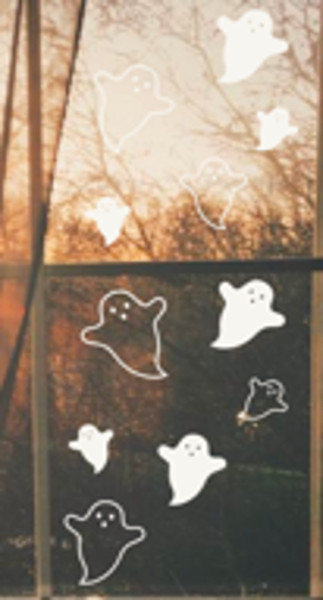 Fönsterklistermärken - spöken