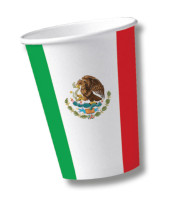 10 Mexico party cups 200ml