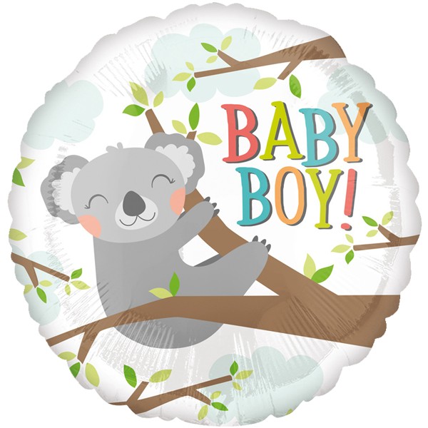 Ballon Foil Koala Baby Boy 45cm
