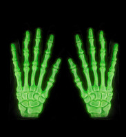 Vorschau: Leuchtende 3D Knochen Handschuhe