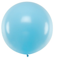 XXL ballonfest kæmpe babyblå 1m