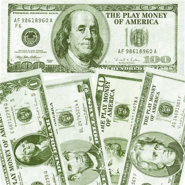 100 casino play money bills