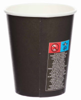 Preview: 8 black paper cups 227ml