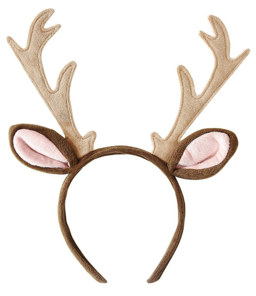 Reindeer antlers on headband