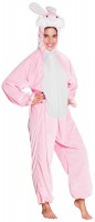 Pink bunny plush overall for teens