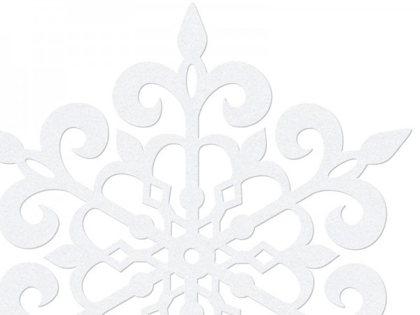 10 white paper snowflakes Lena 11cm 2