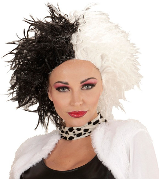 101 Dalmatians Wig Black-White