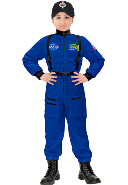 Blaues Astronauten Kostüm für Kinder