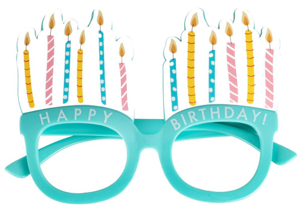 Färgglada födelsedag roliga glasögon
