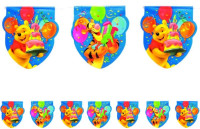 Winnie the Pooh Happy Birthday vimpelkæde 330cm