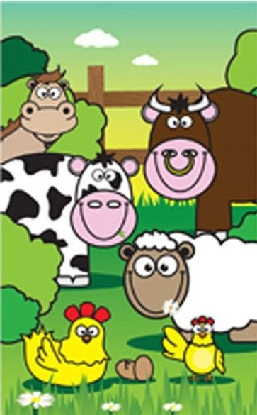 Farm animals mini notebook 9.2 x 5.5cm