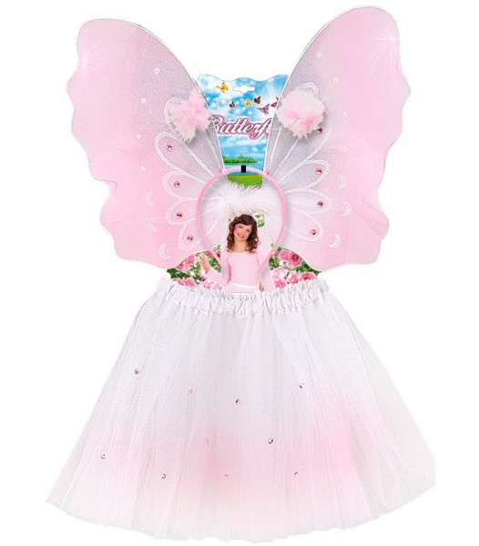 3-Teiliges Schmetterlings Kostüm Für Mädchen 4
