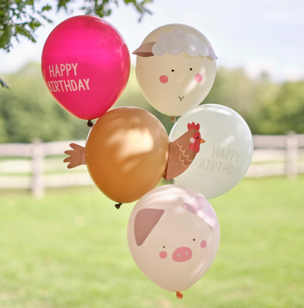 Animal Farm 5-teiliges Ballon Set