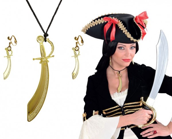Hermoso conjunto de joyas piratas