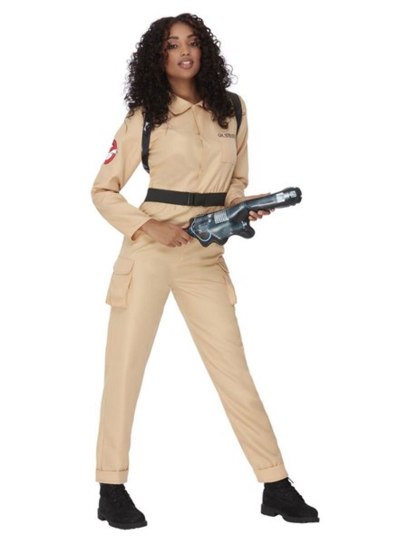 Ghostbusters jumpsuit dames kostuum met wapen