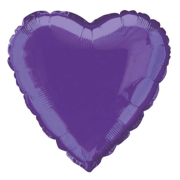 Ballon coeur True Love violet