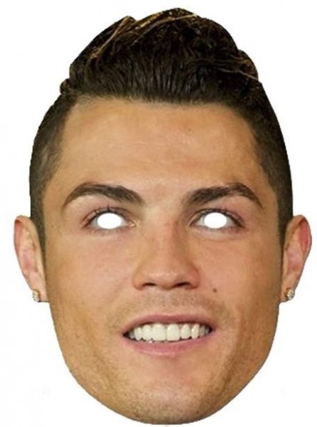 Cristiano Ronaldo maschera di cartone