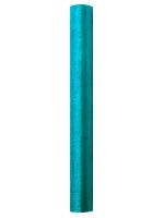 Tela de organza turquesa Julie 9m x 36cm