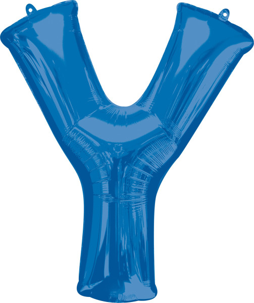 Balon foliowy litera Y niebieski XL 86 cm