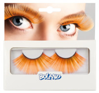 Orange colored XXL eyelashes