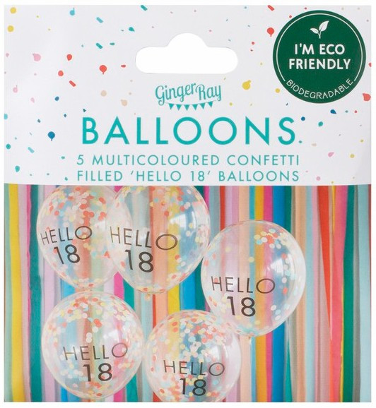 5 Milestone 18`th Eco Ballons 30cm 3