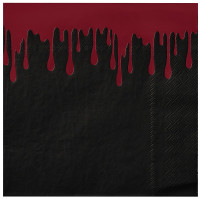 Vorschau: 16 Bloody Black Servietten 16cm
