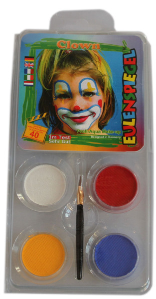 Make-up set clown veelkleurig