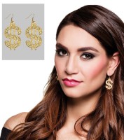 Preview: Golden Bling Bling Dollar Earrings