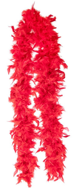 Red Hollywood feather boa 1.8m