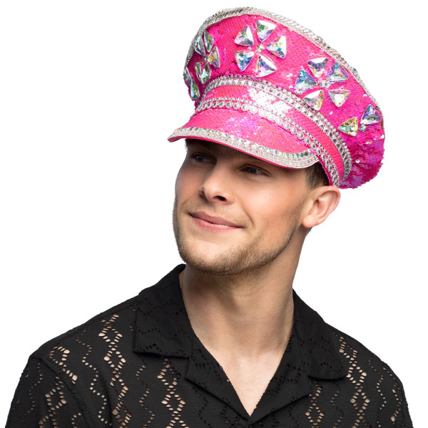 Pink Sparkle Glamour Mütze