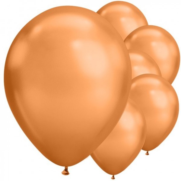 25 balonów lateksowych miedzianych 28cm