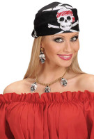Hovedtørklæde med halsband pirat